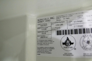 USED NORCOLD STAINLESS STEEL REFRIGERATOR | NORDCOLD MODEL: 1210IMSS SN: 10012523