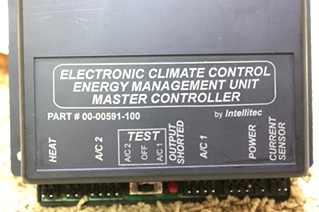 USED INTELLITEC ELECTRONIC CLIMATE CONTROL ENERGY MANAGEMENT UNIT 00-0591-100 FOR SALE