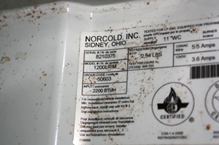 USED NORCOLD STAINLESS REFRIGERATOR FOR SALE | 1200LRIM RV REFRIGERATOR FOR SALE