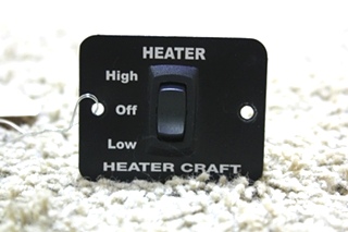 USED MOTORHOME HEATER CRAFT SWITCH FOR SALE