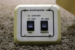 USED RV WATER HEATER SWITCH PANEL FOR SALE