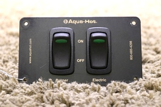 USED MOTORHOME AQUA-HOT 2 SWITCH PANEL RV PARTS FOR SALE