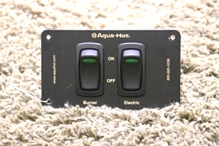 USED MOTORHOME AQUA-HOT 2 SWITCH PANEL RV PARTS FOR SALE