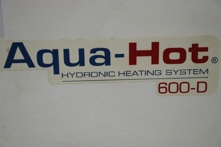 USED AQUA-HOT 600-D MOTORHOME AHE-600-D01 HYDRONIC HEATING SYSTEM FOR SALE